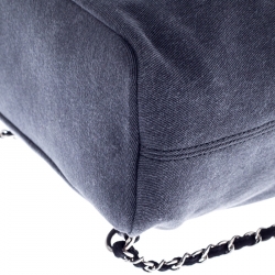 Pre Owned Chanel Grey Canvas Deauville Backpack