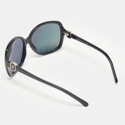 Chanel Black CC Frame Oversized Sunglasses