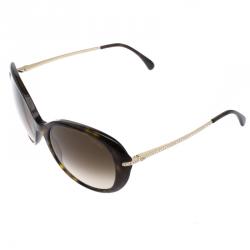 مملوكة مسبقًا نظارة شمسية شانيل كبيرة 5293-B ترتواز بنية