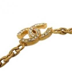 مملوكة مسبقًا Chanel Vintage CC Crystal Necklace
