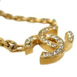 مملوكة مسبقًا Chanel Vintage CC Crystal Necklace