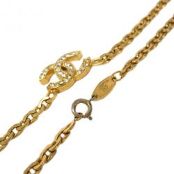 مملوكة مسبقًا Chanel Vintage CC Crystal Necklace