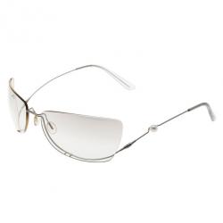مملوكة مسبقًا Chanel Silver 4053 Rimless Pearl Sunglasses