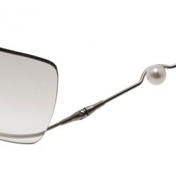 مملوكة مسبقًا Chanel Silver 4053 Rimless Pearl Sunglasses