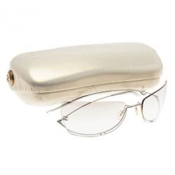 مملوكة مسبقًا Chanel Silver 4053 Rimless Pearl Sunglasses