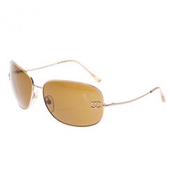 Pre Owned Chanel Silver CC Aviators