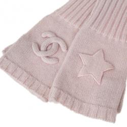 مملوكة مسبقًا Chanel Light Pink Cashmere Fingerless Elbow Gloves