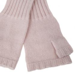مملوكة مسبقًا Chanel Light Pink Cashmere Fingerless Elbow Gloves