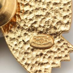 مملوكة مسبقًا Chanel Black Pearl Embellished Bow Brooch