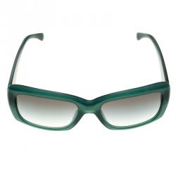 Pre Owned Chanel Green 5249 Camellia Print Sunglasses