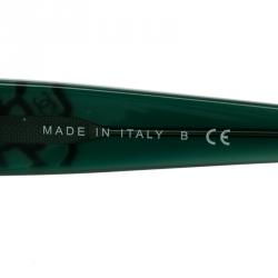 Pre Owned Chanel Green 5249 Camellia Print Sunglasses