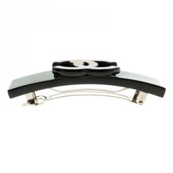 Pre Owned Chanel Black CC Multicolor Hair Clip Barrette