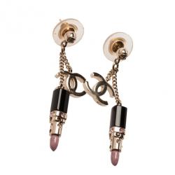 مملوكة مسبقًا Chanel CC Lipstick Earrings
