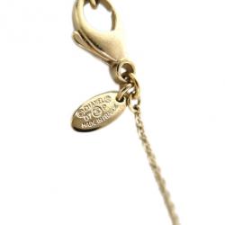 مملوكة مسبقًا Chanel Flower Motif Enamel Medal Pendant Necklace with Dangling Faux Pearls