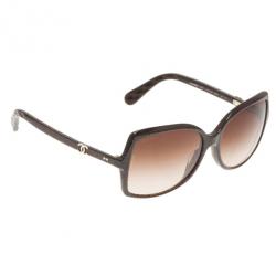 Pre Owned Chanel Brown 5245 Square Sunglasses