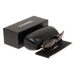 Pre Owned Chanel Brown 5245 Square Sunglasses