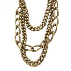 مملوكة مسبقًا Chanel CC Logo Dangling Chains Gold-Plated Earrings