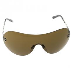 مملوكة مسبقًا نظارة شمسية شانيل شيلد 4118 بني