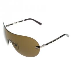 مملوكة مسبقًا نظارة شمسية شانيل شيلد 4118 بني