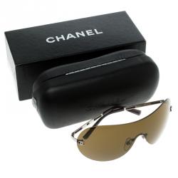 مملوكة مسبقًا نظارة شمسية شانيل شيلد 4118 بني