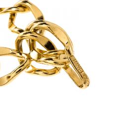 Pre Owned حزام شانيل لون ذهبي