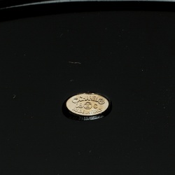 Pre Owned سوار عريض شانيل CC راتنج وباسكيتويف ذهبي اللون