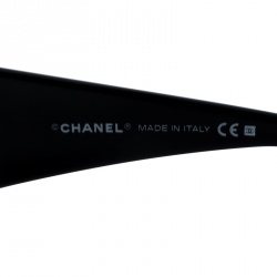 Chanel Black/Black Gradient 4124 CC Shield Sunglasses 