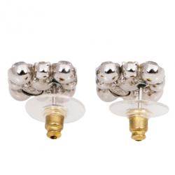Pre Owned Chanel CC Rhinestone Earrings