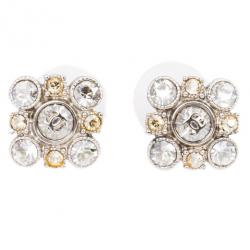 Pre Owned Chanel CC Rhinestone Earrings