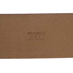 Pre Owned Chanel CC Logo Pink Leather Belt 90 CM