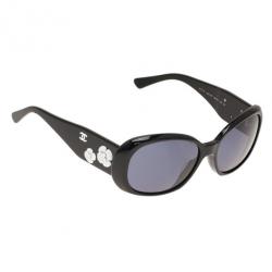 Chanel Black 5113 Flower Detail Sunglasses
