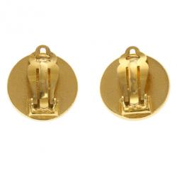 Pre Owned Chanel Coco Camelia Botton Earrings