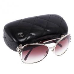 مملوكة مسبقًا Chanel Silver 4180 Square Sunglasses