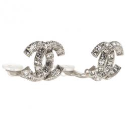 مملوكة مسبقًا Chanel CC Crystal Earrings