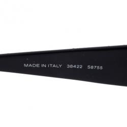 مملوكة مسبقًا Chanel Black Crystal Rectangle Sunglasses