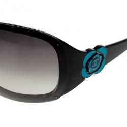 مملوكة مسبقًا Chanel Vintage Black Camelia Shield Sunglasses