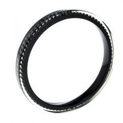 Pre Owned سوار شانيل CC رزين أسود سلسلة