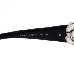مملوكة مسبقًا Chanel Vintage Black Camelia Shield Sunglasses