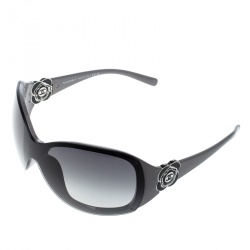 مملوكة مسبقًا نظارة شمسية شانيل شيلد زهور كاميليا 6032 متدرجة سوداء/ رمادية