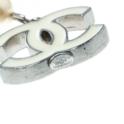 مملوكة مسبقًا Chanel Faux Pearl & Black Beads String Wrap Around Necklace