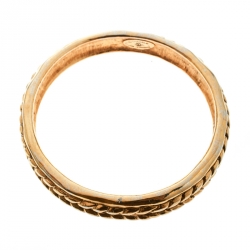 مملوكة مسبقًا Chanel Vintage Braided Texture Gold Plated Bangle Bracelet