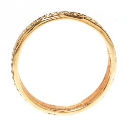 مملوكة مسبقًا سوار شانيل مطلي ذهب منقوش مضفر