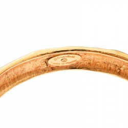 مملوكة مسبقًا سوار شانيل مطلي ذهب منقوش مضفر