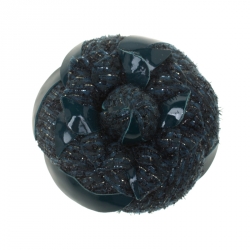 مملوكة مسبقًا Chanel Camellia Multicolor Tweed Leather Pin Brooch