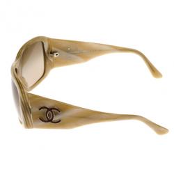 Pre Owned Chanel Cream 5079 Frame CC Logo Womens Sunglasses
