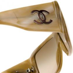 Pre Owned Chanel Cream 5079 Frame CC Logo Womens Sunglasses
