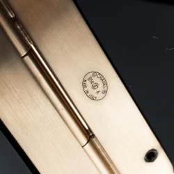 مملوكة مسبقًا سوار شانيل شريف ستار أسود ذهبي اللون عريض