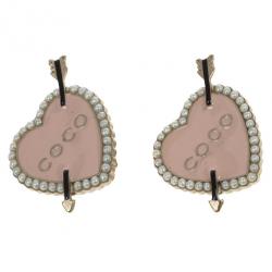 Chanel Coco Heart and Arrow Earrings