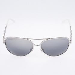Pre Owned Chanel 4194-Q Chain Link Woman Aviators