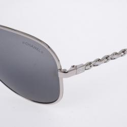 Pre Owned Chanel 4194-Q Chain Link Woman Aviators